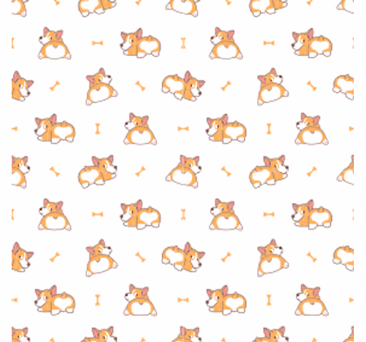 Blázen podtácek s hravým vzorem corgi - TenStickers