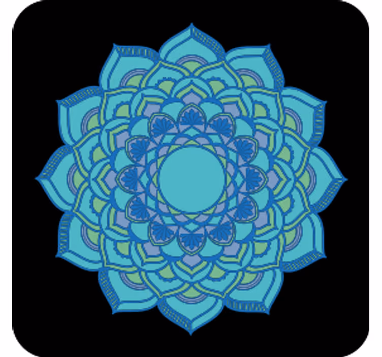 Ocean dream mandala vintagepodtácek - TenStickers