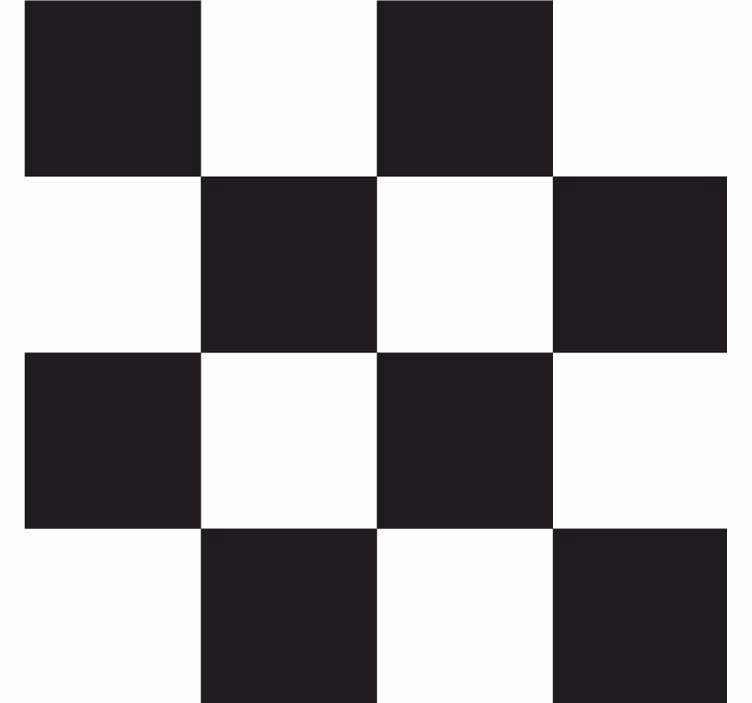 Efekt textury podtácků s kostkovaným vzorem - TenStickers