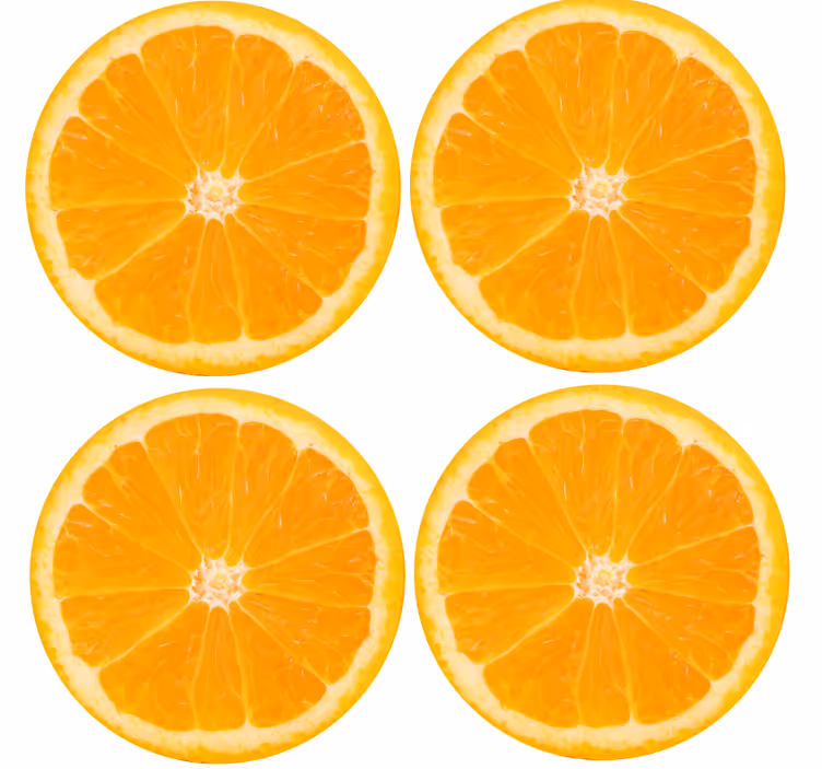 Moderní podtácek s uspořádáním citrusových plodů - TenStickers