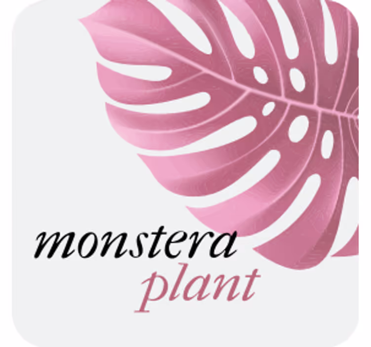 Přizpůsobitelný podtácek s motivem listu monstera - TenStickers