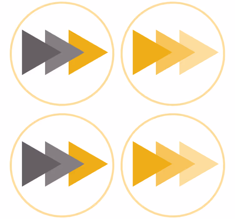 Blázen podtácek s motivem směrové šipky - TenStickers