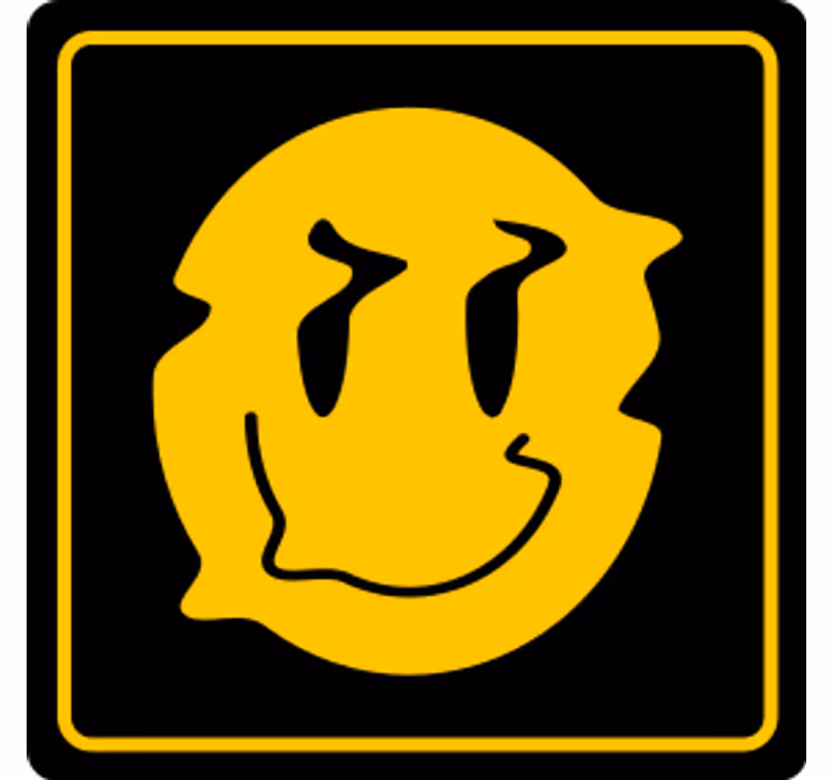 Blázen podtácek s úsměvem - TenStickers
