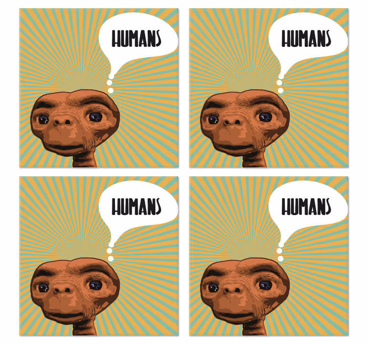 Et přemýšlet o lidech geek tácky - TenStickers