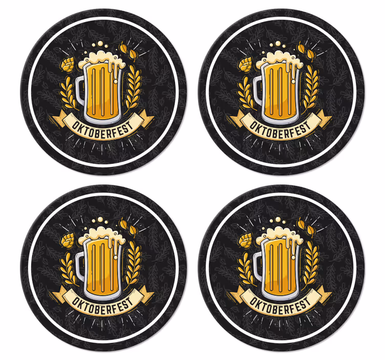 Pivní fest oktoberfest pivní podložky - TenStickers