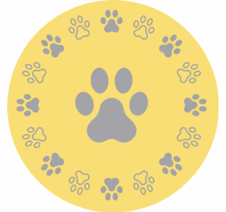 Moderní podtácek s motivem tlapky - TenStickers