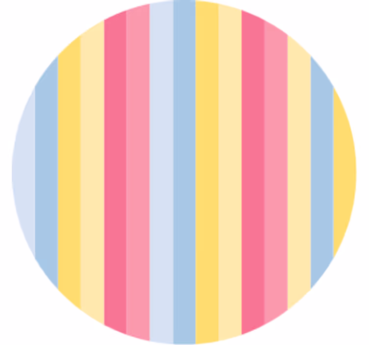 Efekt textury podtácků barevný pruhovaný vzor - TenStickers