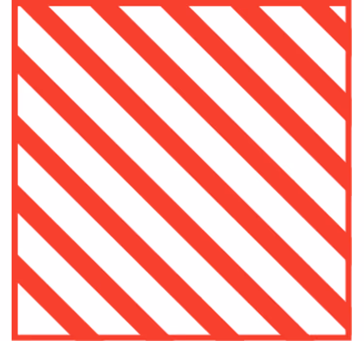 Efekt textury podtácků červený pruhovaný vzor - TenStickers