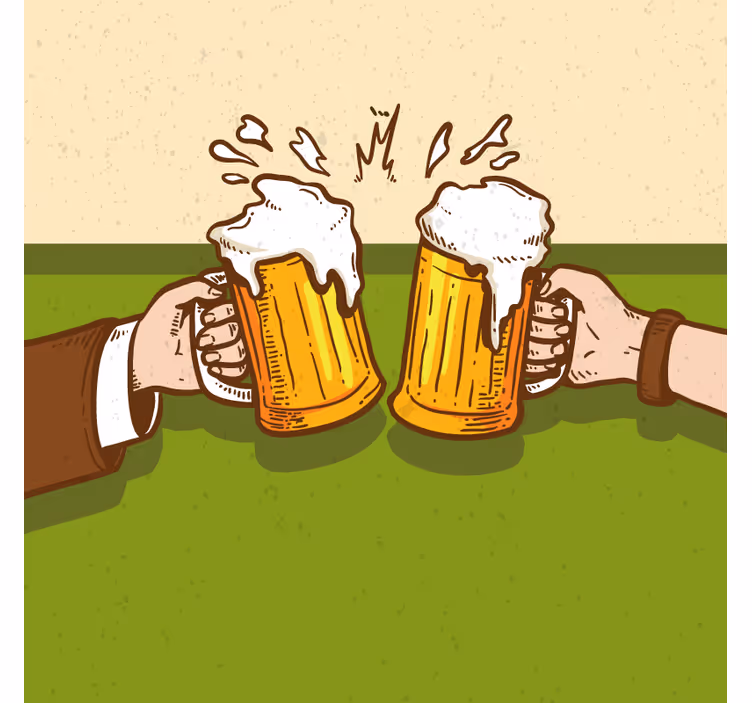 Hurá na karikatury na pivo - TenStickers