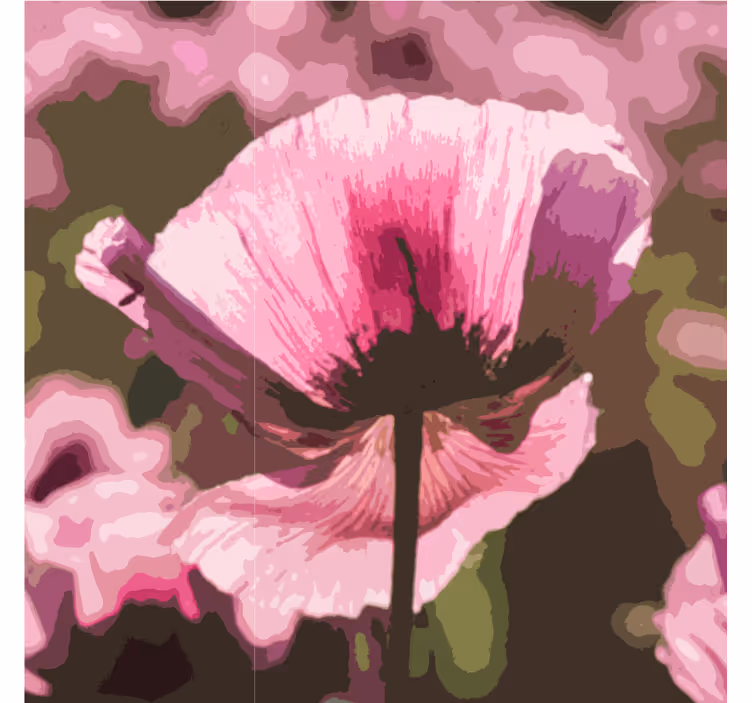 Moderní podtácek s zářivým botanickým vzorem - TenStickers