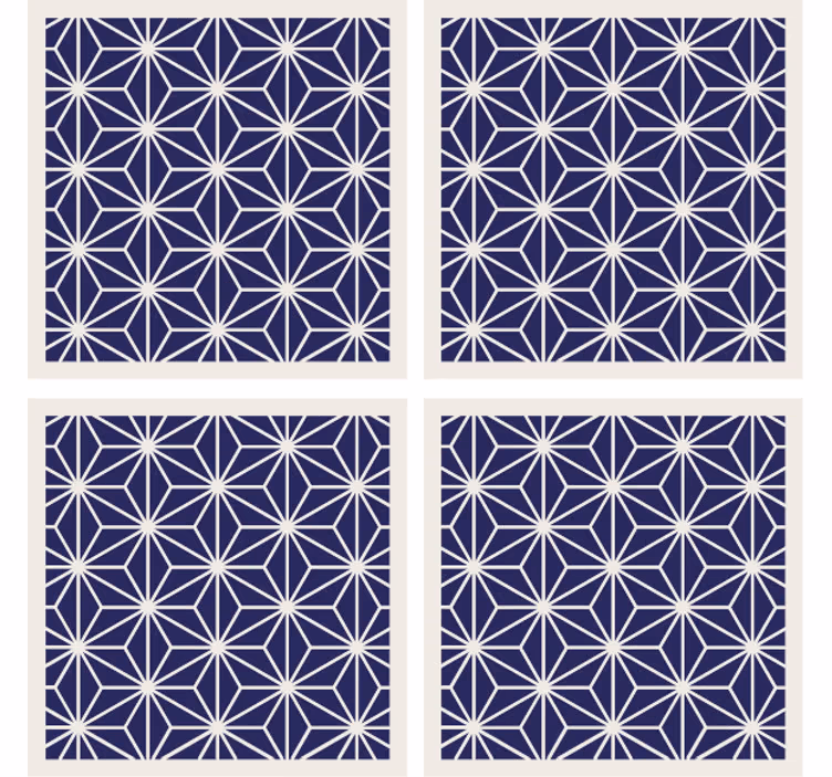 Efekt textury podtácků geometrický texturovaný povrch - TenStickers