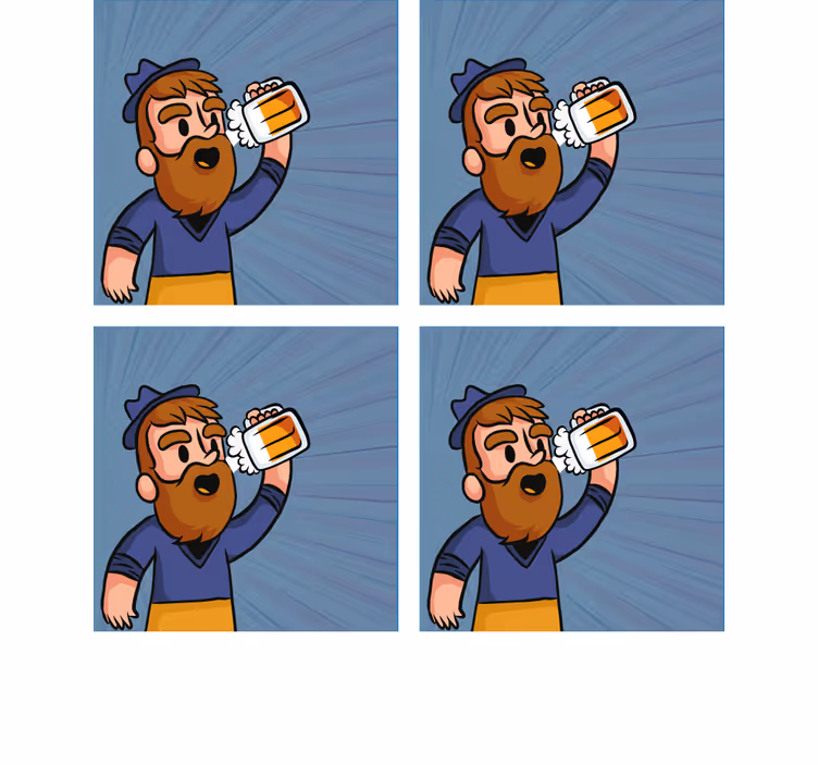 Pivní podtácek pro radostné pivaře - TenStickers