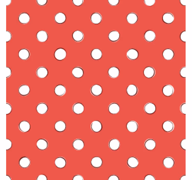 Bílá a červená puntíkovaná vinobranípodtácek - TenStickers