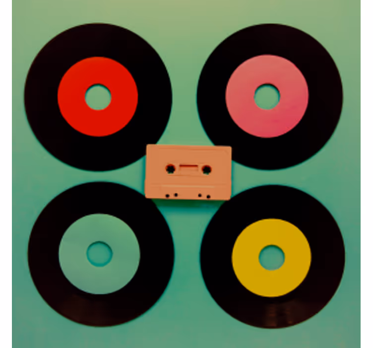 Podivná disko vinylová deska geekpodtácek - TenStickers