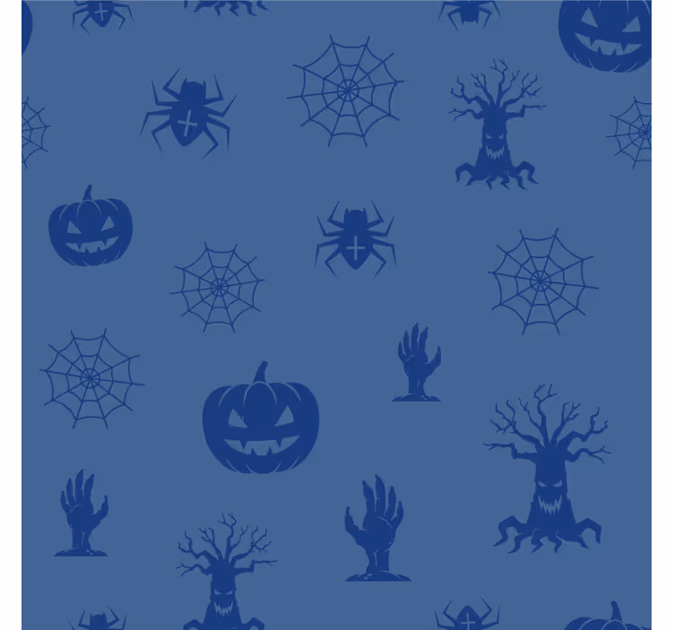 Modré halloween postavy halloween dráha - TenStickers
