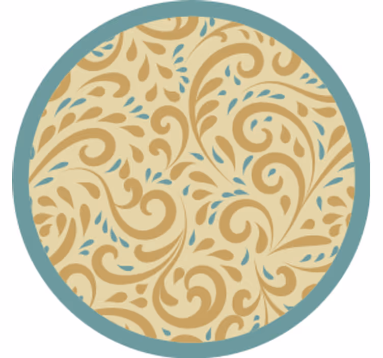Efekt textury podtácků elegantní květinová inspirace - TenStickers