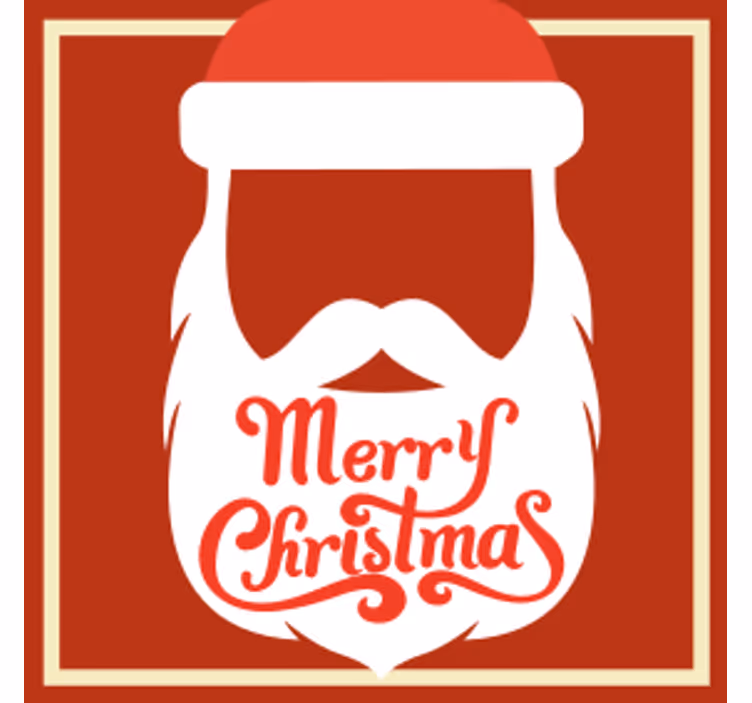 Vánoční podtácek s ilustrací santy klause - TenStickers