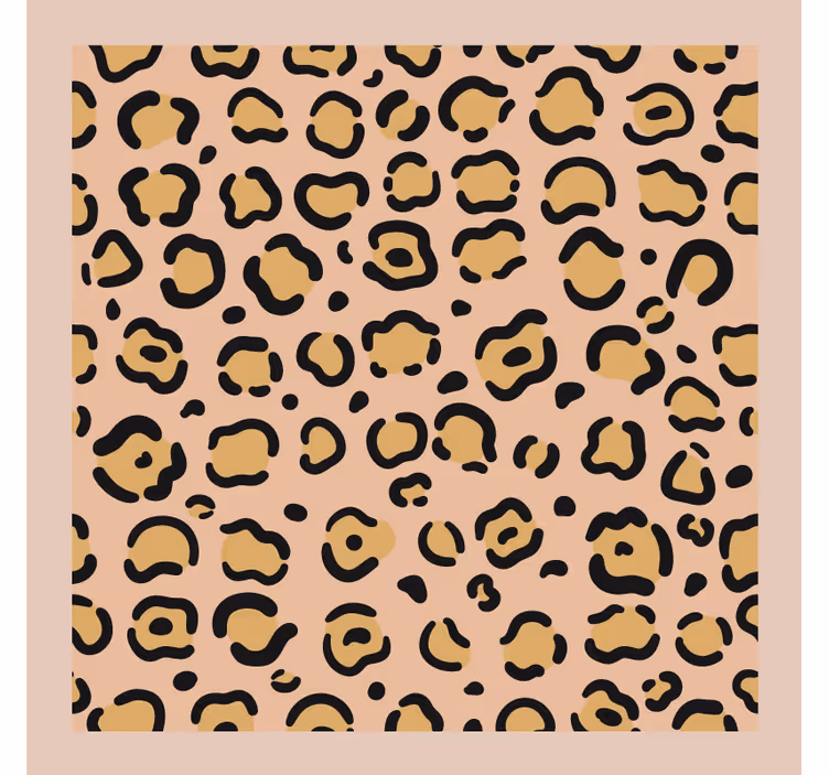 Efekt textury podtácků s leopardím vzorem - TenStickers