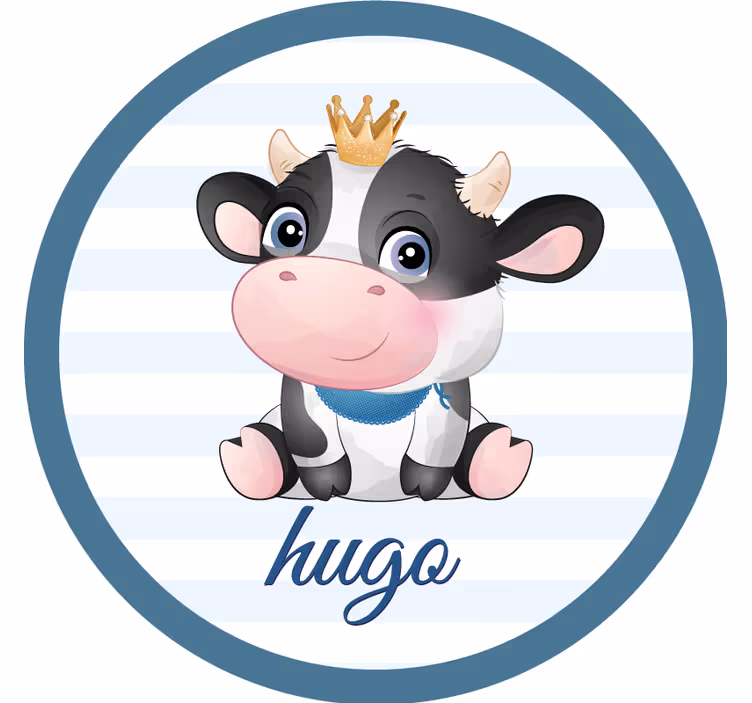Přizpůsobitelný podtácek s roztomilou krávou - TenStickers