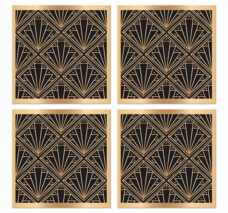 Kosočtvercový vzor „art deco“ modernípodtácek - TenStickers