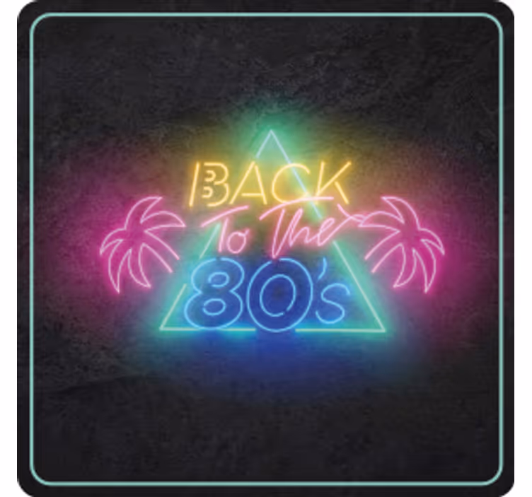 Vinobraní podtácek neonové retro 80. let - TenStickers