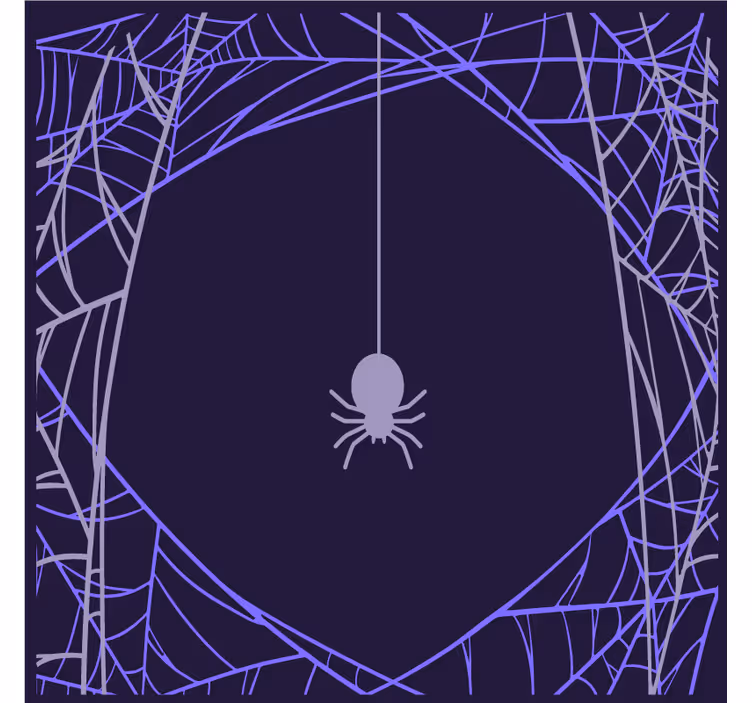 Halloweenský podtácek s motivem pavoučí sítě - TenStickers
