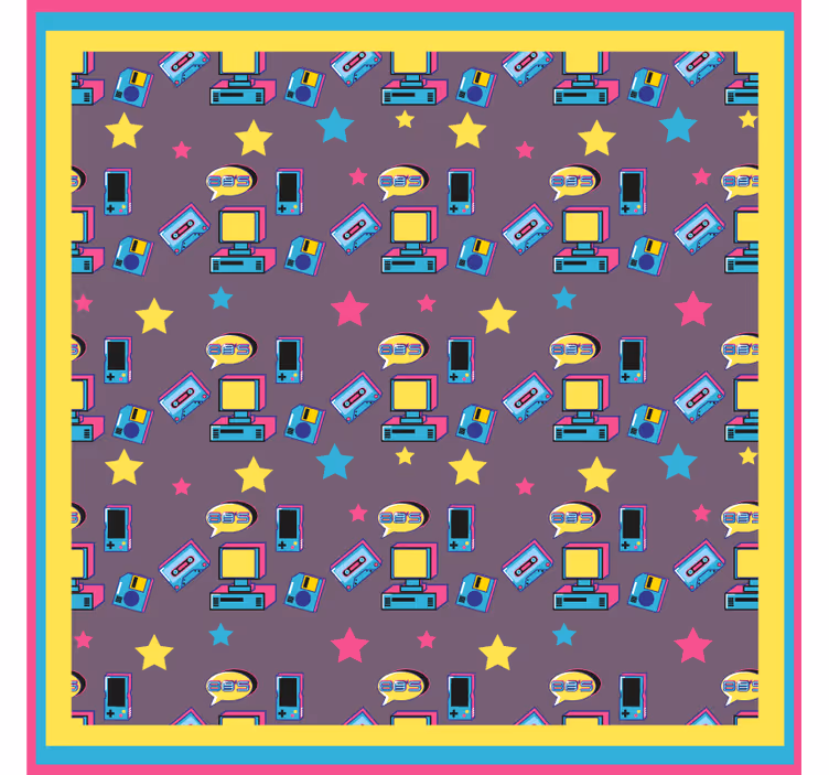 Blázen podtácek retro technický vzor - TenStickers