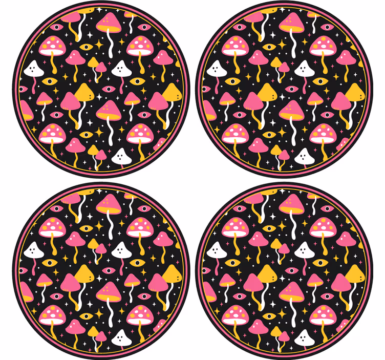 Růžová magie houby moderní dráha - TenStickers
