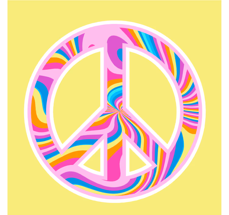 Blázen podtácek s emblemem živého míru - TenStickers