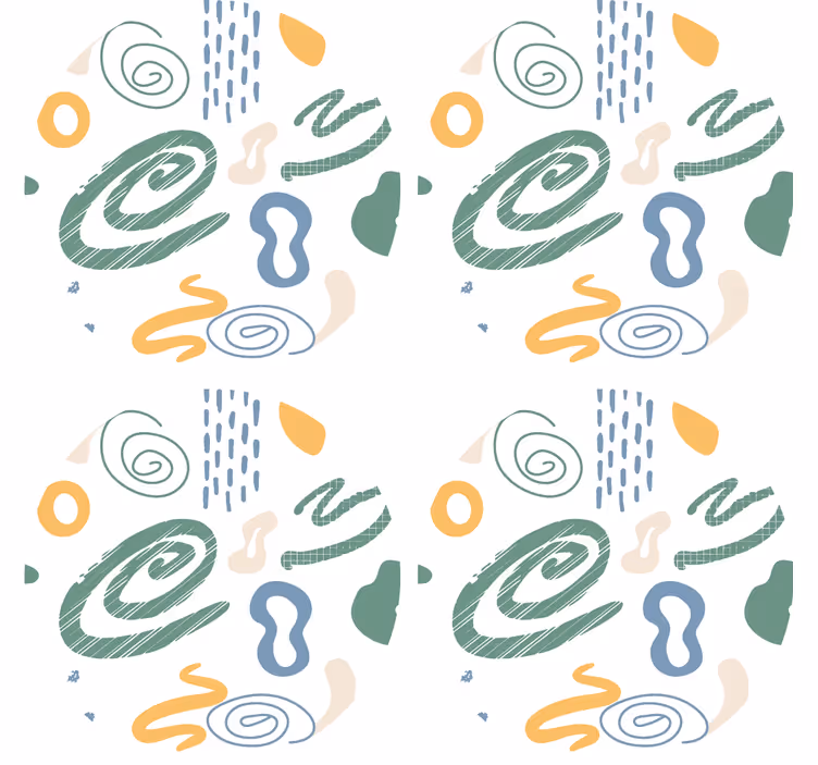 Efekt textury podtácků abstraktní vírové vzory - TenStickers