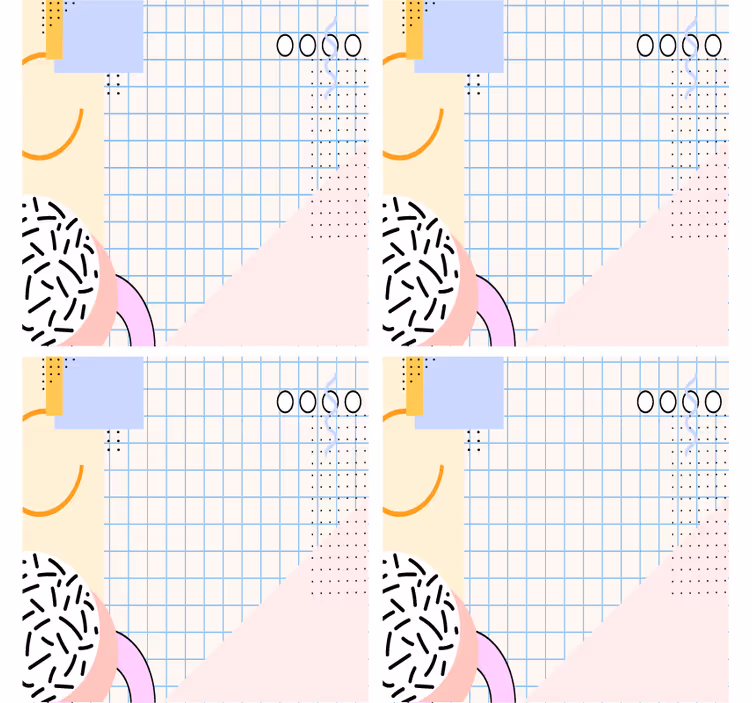 Moderní podtácek s geometrickým vzorem - TenStickers
