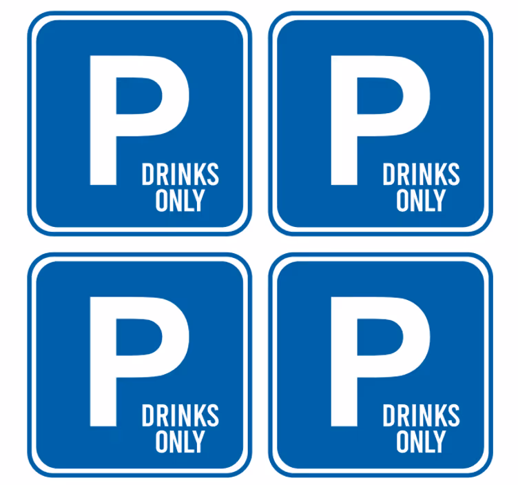 Podtácek citát rezervované nápoje - TenStickers