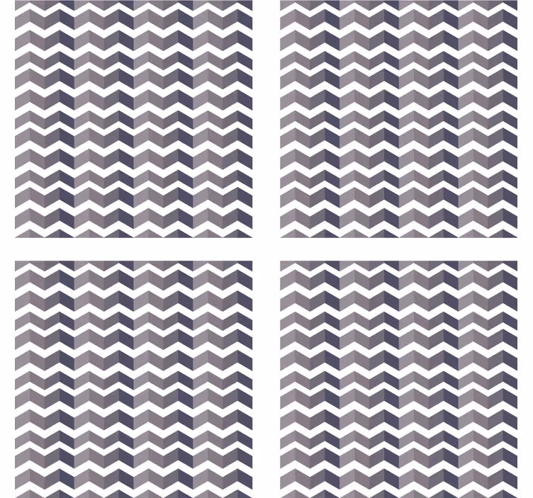 Efekt textury podtácků chevron vzor - TenStickers