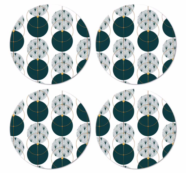 Glamour styl geo umění moderní dráha - TenStickers