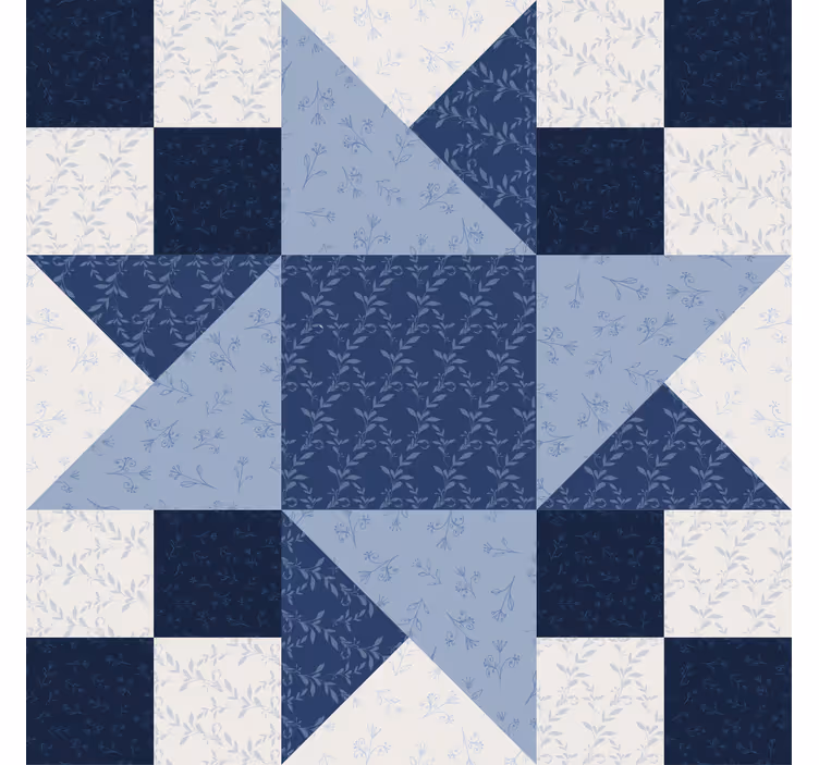 Patchwork hvězda trojúhelník design vintage podtácek - TenStickers