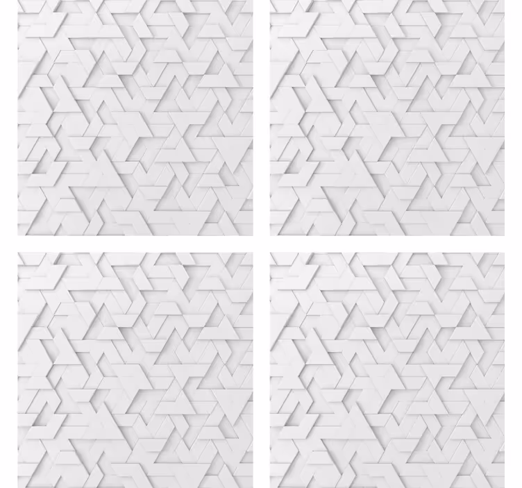 Efekt textury podtácků geometrického vzoru - TenStickers