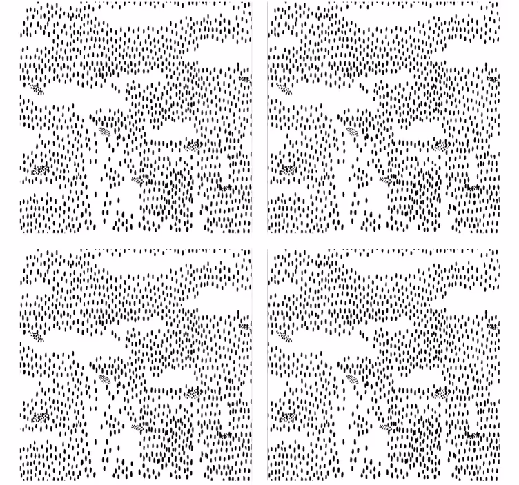 Efekt textury podtácků abstraktní černý vzor - TenStickers