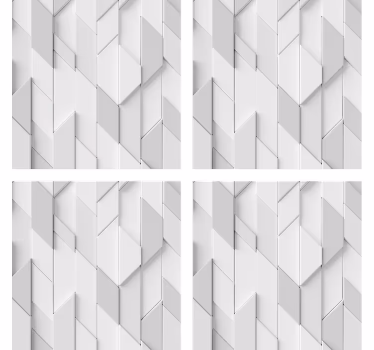Efekt textury podtácků s geometrickým reliéfem - TenStickers