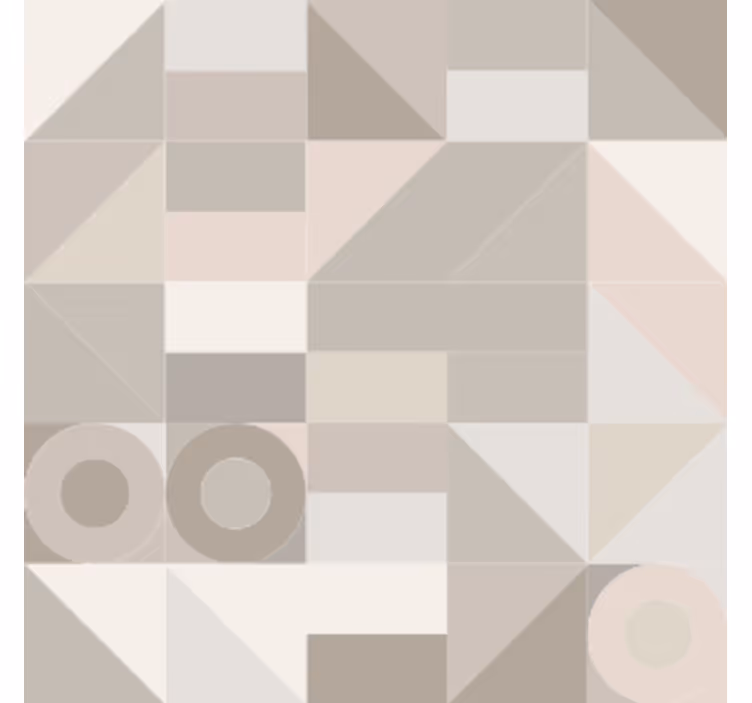 Efekt textury podtácků s geometrickými neutrálními vzory - TenStickers