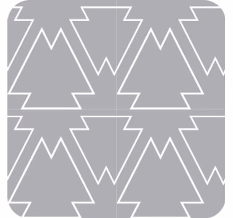 Efekt textury podtácků s motivem stromu v úhlu - TenStickers