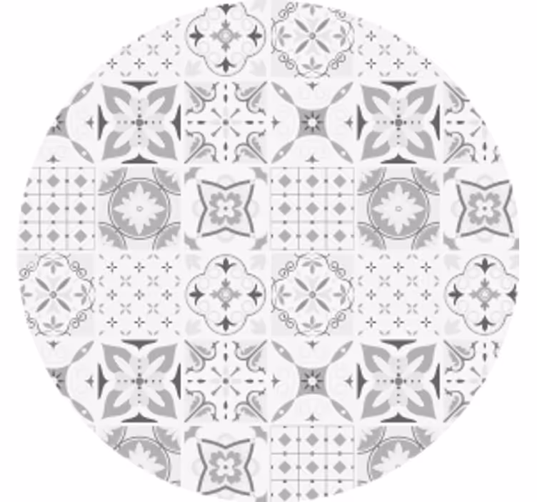 Efekt textury podtácků geometrické květinové uspořádání - TenStickers