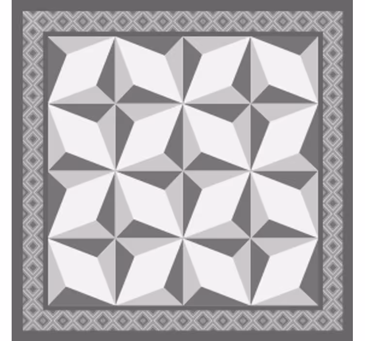 Efekt textury podtácků geometrických vzorů - TenStickers