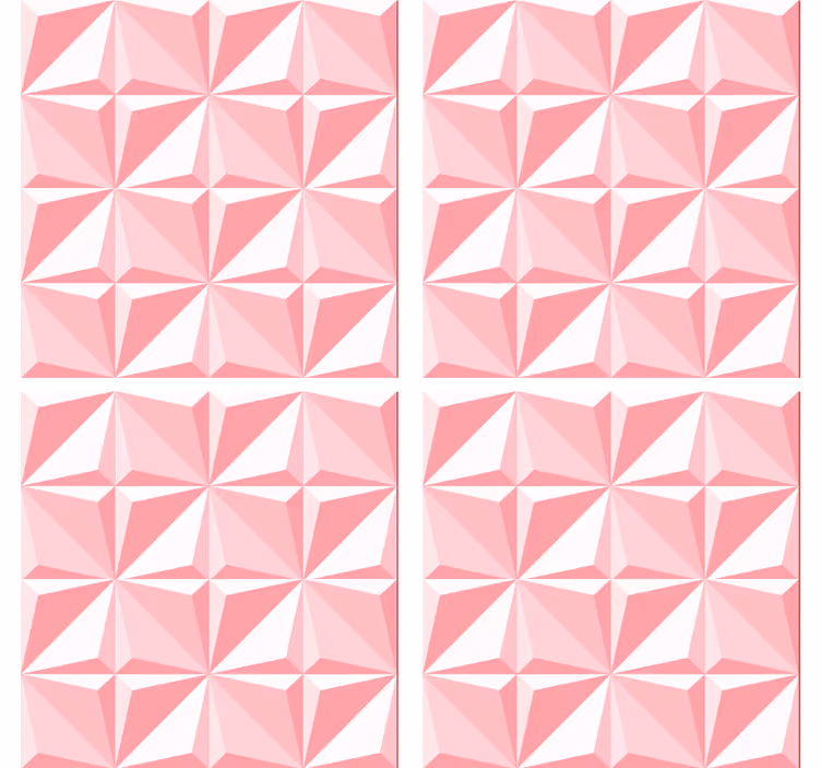 Efekt textury podtácků geometrický motiv - TenStickers