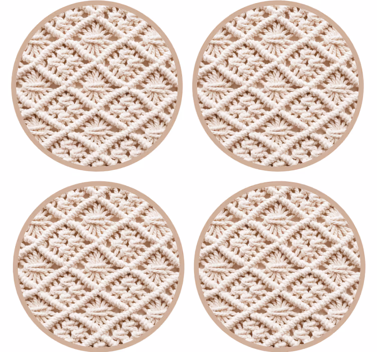 Kulatý "boho" dekorace texturypodtácek - TenStickers