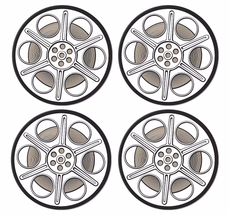 Kino film roll vinobranípodtácek - TenStickers