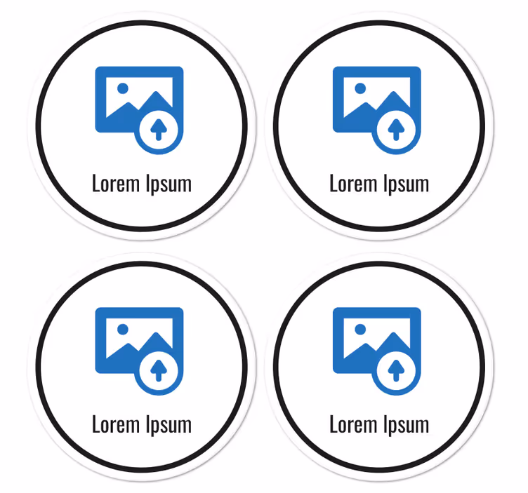 QR kód Přizpůsobitelný podtácek - TenStickers
