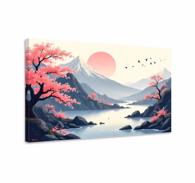 Japonská krajina Obraz krajiny - TenStickers