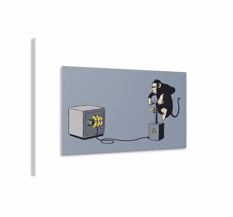 Opičí rozbuška Umělecká obraza - TenStickers