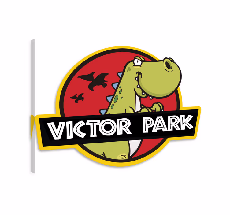 Obraza dinosaurů s možností přizpůsobení - TenStickers