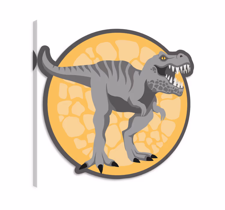 Obraza dinosaurů s ručně kresleným t-rexem - TenStickers
